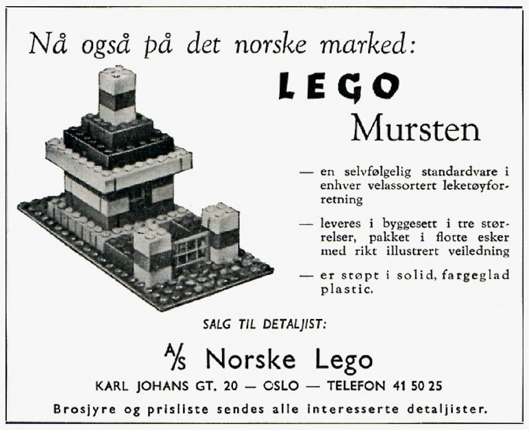 Lego Mursten Ad,